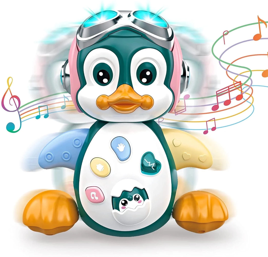 Musical Crawling Penguin Toy – Learning Walking &amp; Dancing Toy with Music &amp; Lights, Birthday Gift for Toddlers &amp; Kids