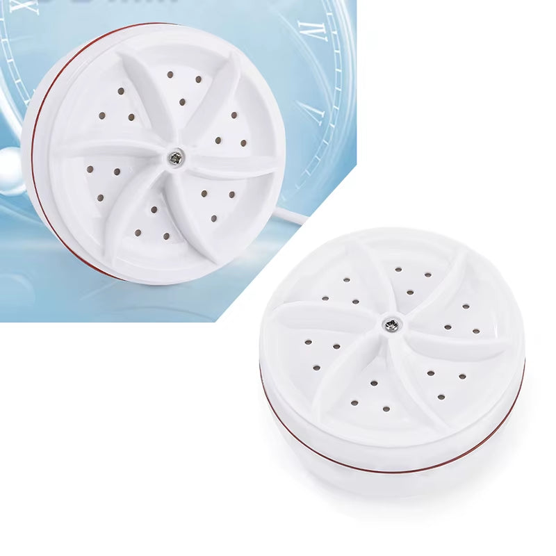 TurboClean™ Mini Washer: USB-Powered Ultrasonic Laundry Solution for Home &amp; Travel