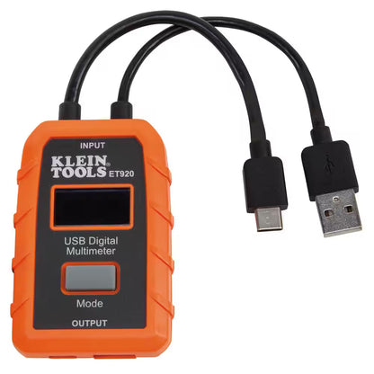 USB Digital Meter with USB-A and USB-C: