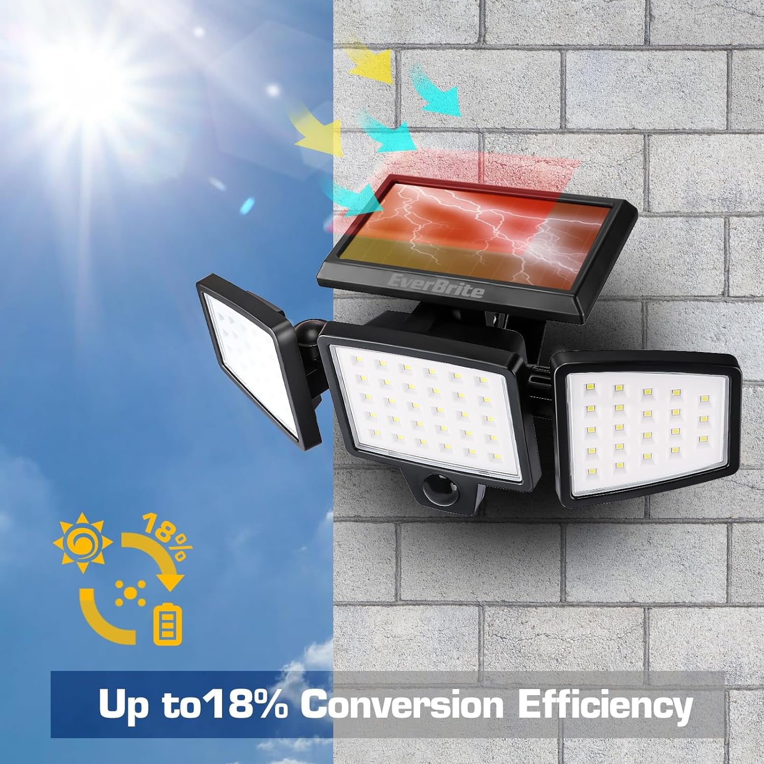 Waterproof Bionic Security Lights with 2 Modes &amp; Adjustable Heads (2 Pack)