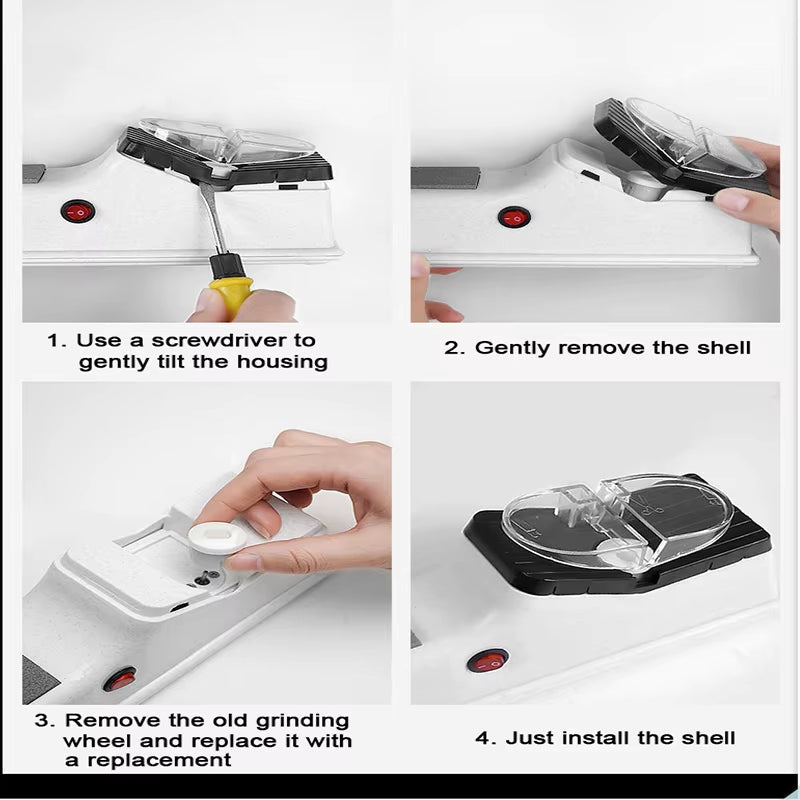 Electric Knife &amp; Scissor Sharpener – Fast, Safe, and Effortless Precision Sharpening at Home