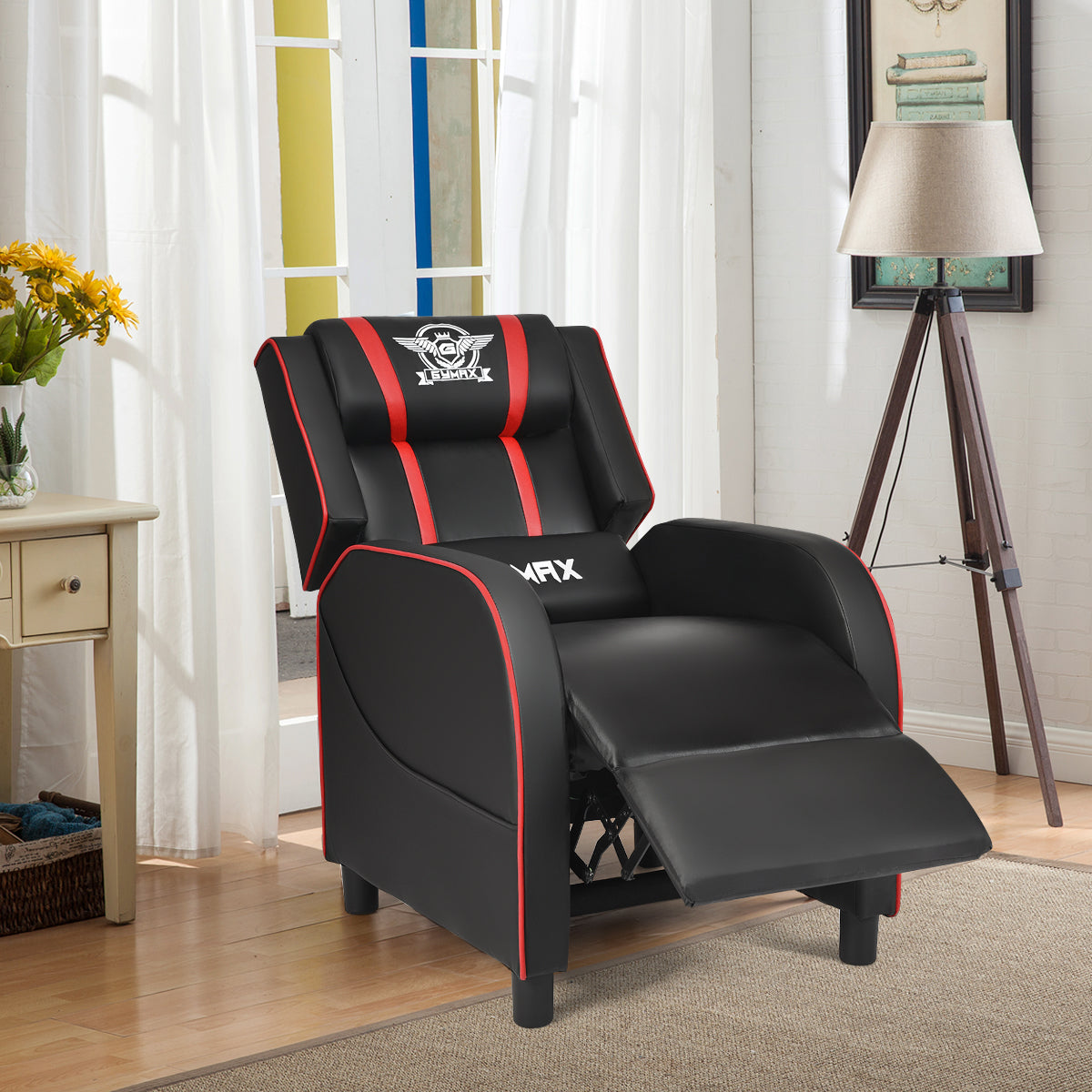 Massage Gaming Recliner Chair with Side Pockets – Ergonomic Comfort for Gamers &amp; Relaxation
