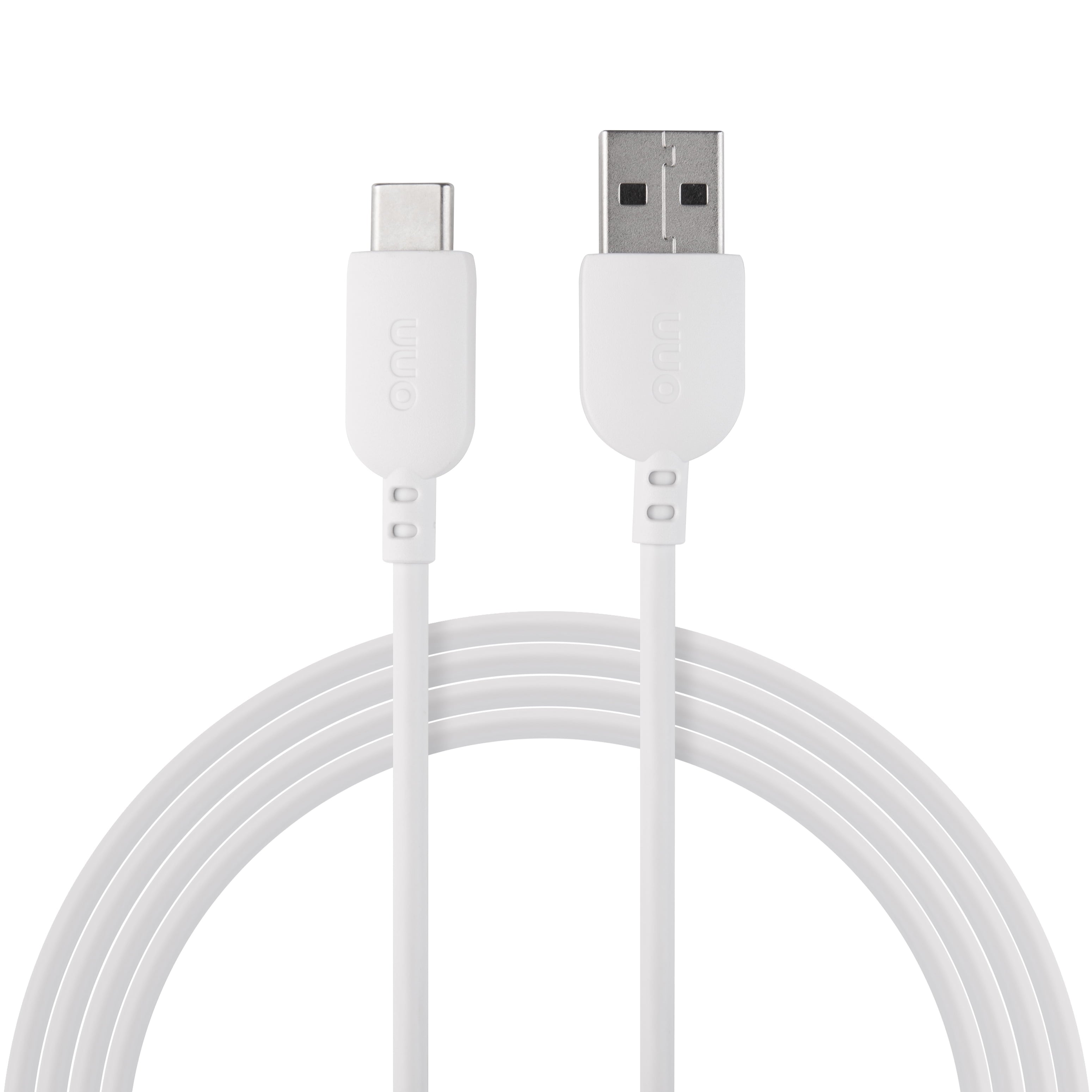 (3-Pack) 6Ft USB-C to USB-A Charging Cable | USB-IF Certified | Fast Charge &amp; Sync | Durable White Cables for Phones, Tablets &amp; More