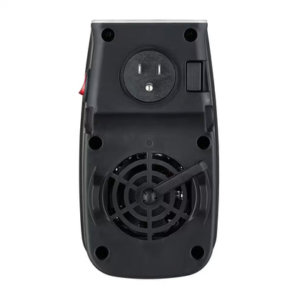 7.87&quot; Electric Outlet Ceramic Plug-In Space Heater – 400W, LCD Digital Display, 24-Hour Timer, Compact &amp; Energy Efficient