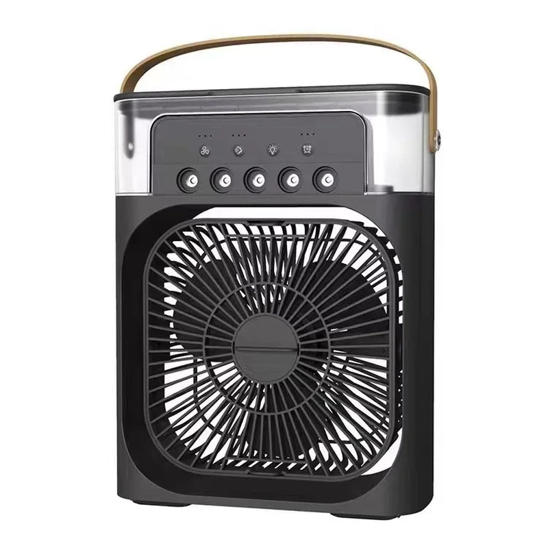 3-in-1 Portable Air Cooler Fan – USB Electric Mini Air Conditioner with LED Night Light &amp; Humidifier for Home or Office
