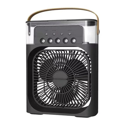3-in-1 Portable Air Cooler Fan – USB Electric Mini Air Conditioner with LED Night Light &amp; Humidifier for Home or Office