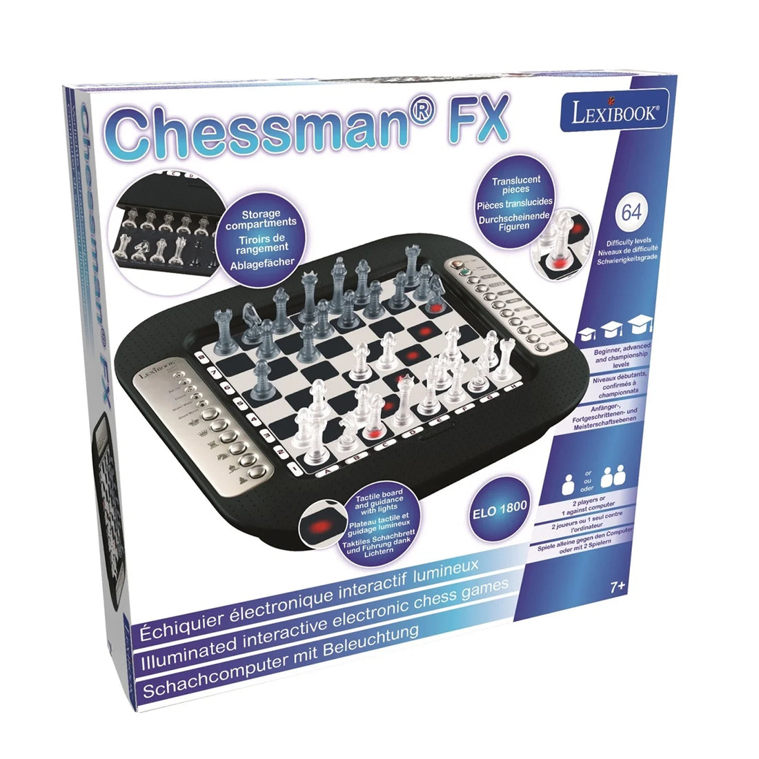Chessman FX Electronic Chess Game – CG1335 Digital Chess Board with LCD Display &amp; Training Modes