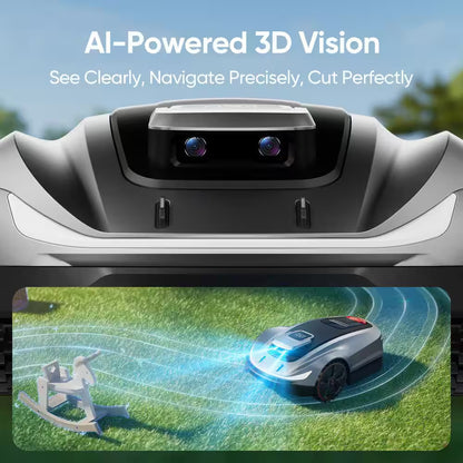 X5 Wireless 8-Inch Robot Lawn Mower | 0.5 Acre / 21,500 Sq. Ft. | All-Wheel Drive, AI Obstacle Avoidance &amp; RTK, App Control