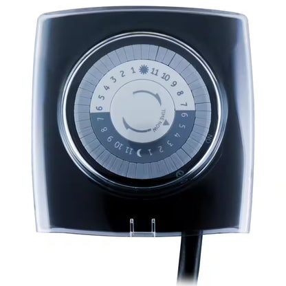 15 Amp 24-Hour Outdoor Plug-In Mechanical Timer Extreme Weather-Resistant | Reliable Daily Automation