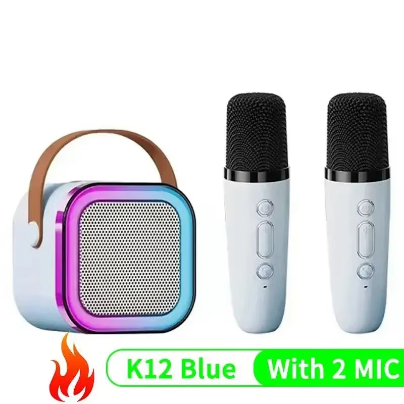K12 PartyPro Wireless Karaoke Speaker – Dual Mics, RGB Lights &amp; Powerful Sound for Nonstop Fun