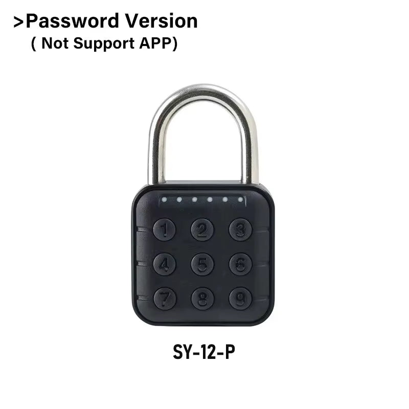 Tuya Bluetooth Fingerprint Padlock – Smart Electronic Lock with App Control, Temporary Passwords, IP67 Waterproof