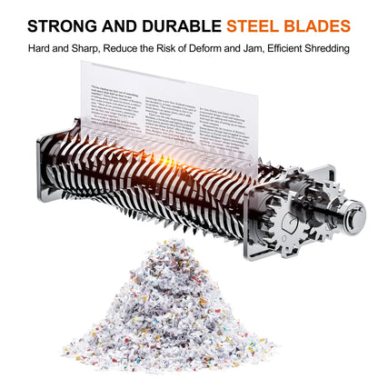 110-Sheet Auto-Feed Micro-Cut Paper Shredder – Heavy Duty Shredding for Maximum Security