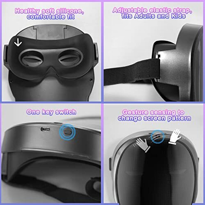 LED Programmable Changing Full Face Mask with Bluetooth App Control