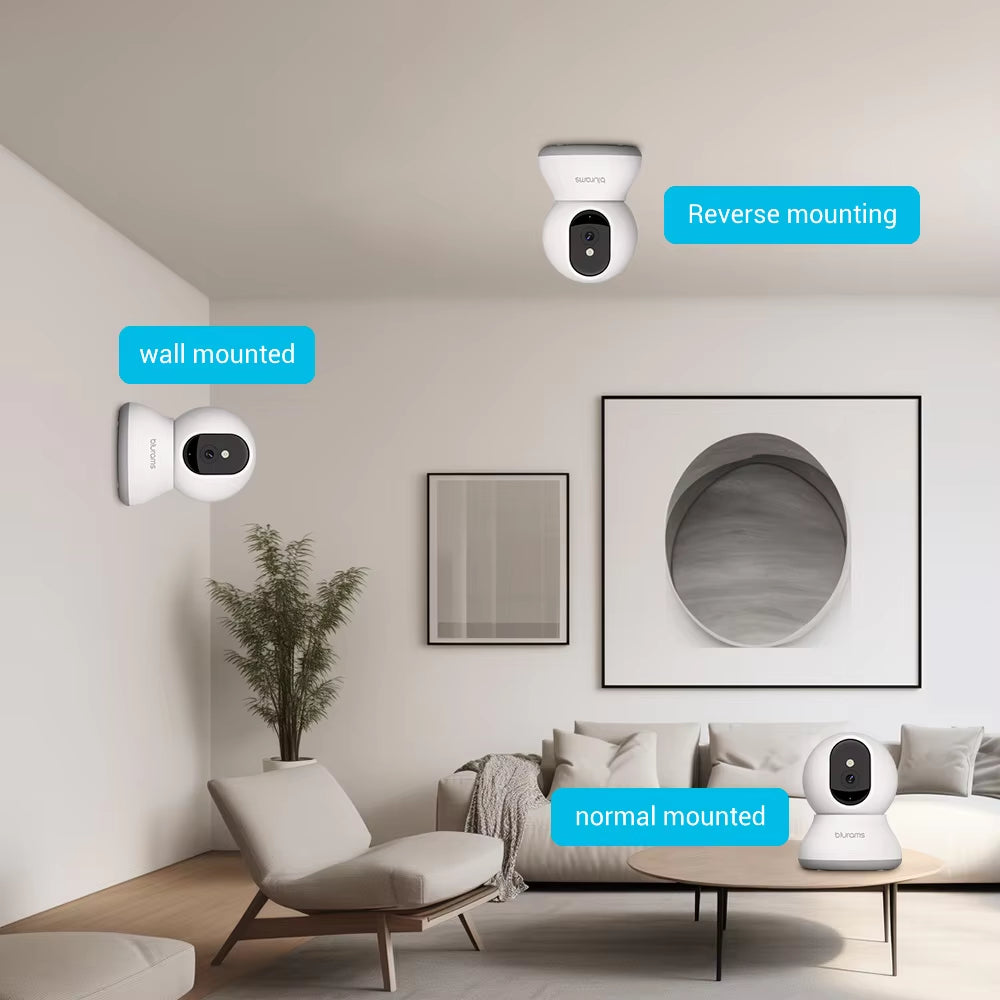 2-Pack Indoor 2K Home Security Cameras – One-Touch Call Smart Camera for Pets, Babies, and Elderly Monitoring – Model A31S-2Pc