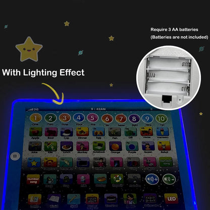 Learning Tablet for Kids Ages 2–5 – Interactive Educational Electronic Toy with ABC, Numbers, Words, Games &amp; Music