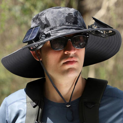 BreezeGuard™ Solar Fan Hat – Stay Cool with Hands-Free Sun-Powered Comfort