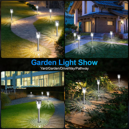 🌟 12 Pack Solar Garden Lights – Illuminate Your Outdoors with Style and Efficiency