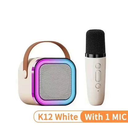 K12 PartyPro Wireless Karaoke Speaker – Dual Mics, RGB Lights &amp; Powerful Sound for Nonstop Fun