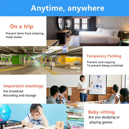 StealthGuard X5 Mini: Smart WiFi Camera with Sound Detection &amp; App Control