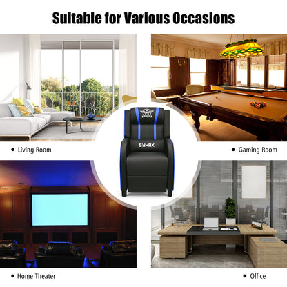 Massage Gaming Recliner Chair with Side Pockets – Ergonomic Comfort for Gamers &amp; Relaxation