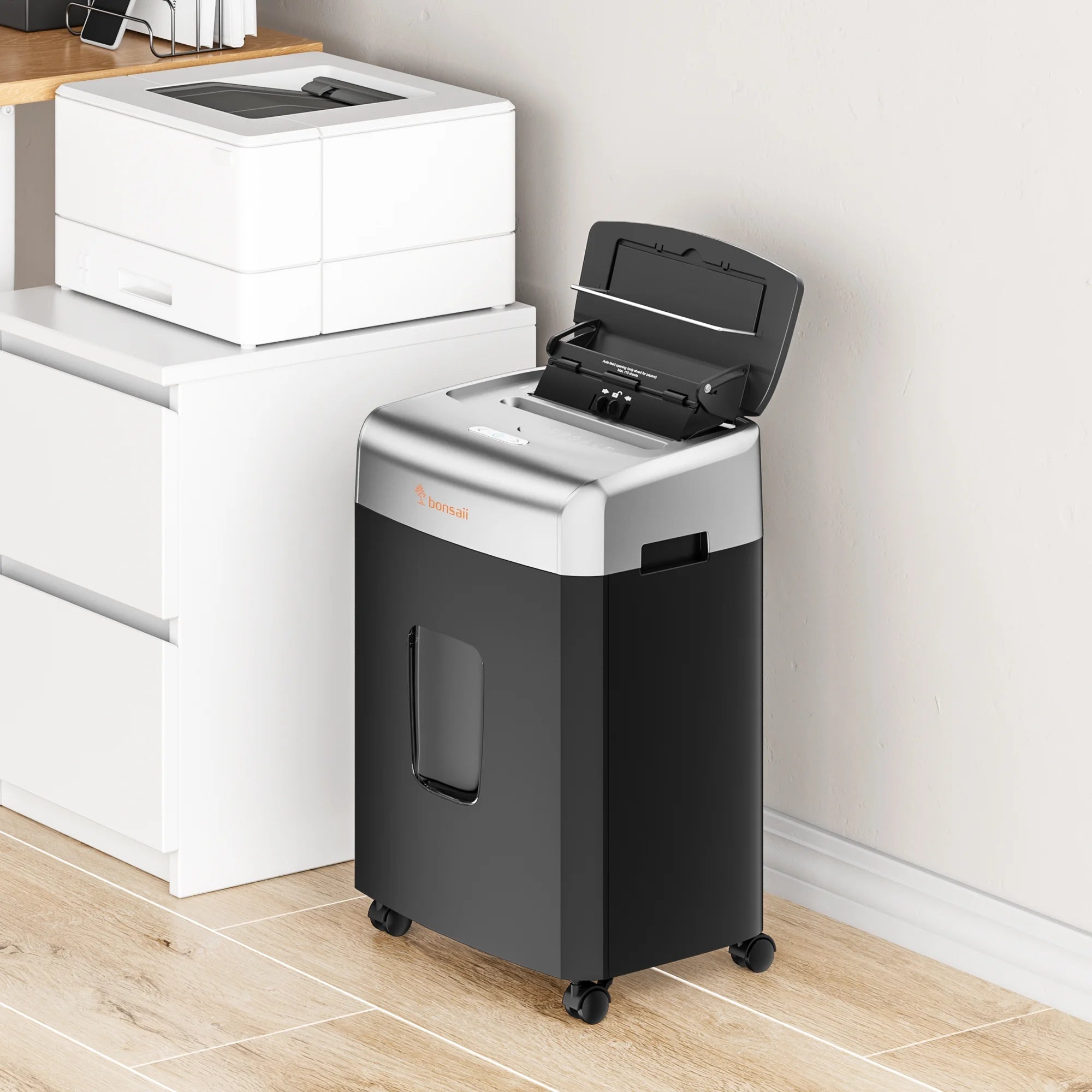 110-Sheet Auto-Feed Micro-Cut Paper Shredder – Heavy Duty Shredding for Maximum Security