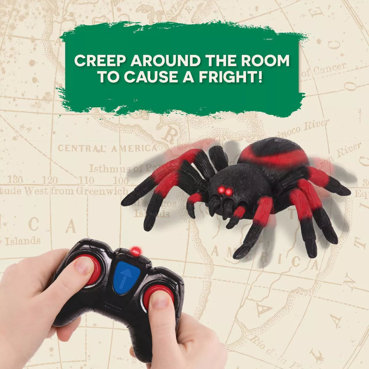 Terra by Battat Remote Control Spider – Infrared Light-Up Tarantula Toy for Kids