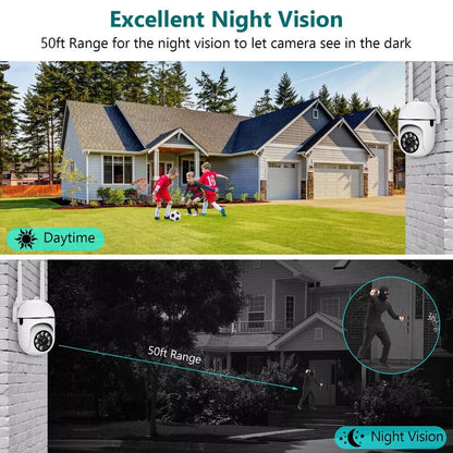 Wireless 5G Indoor Security Camera – 1080P Wi-Fi with Motion Detection, Night Vision, 2-Way Audio &amp; 32GB Storage