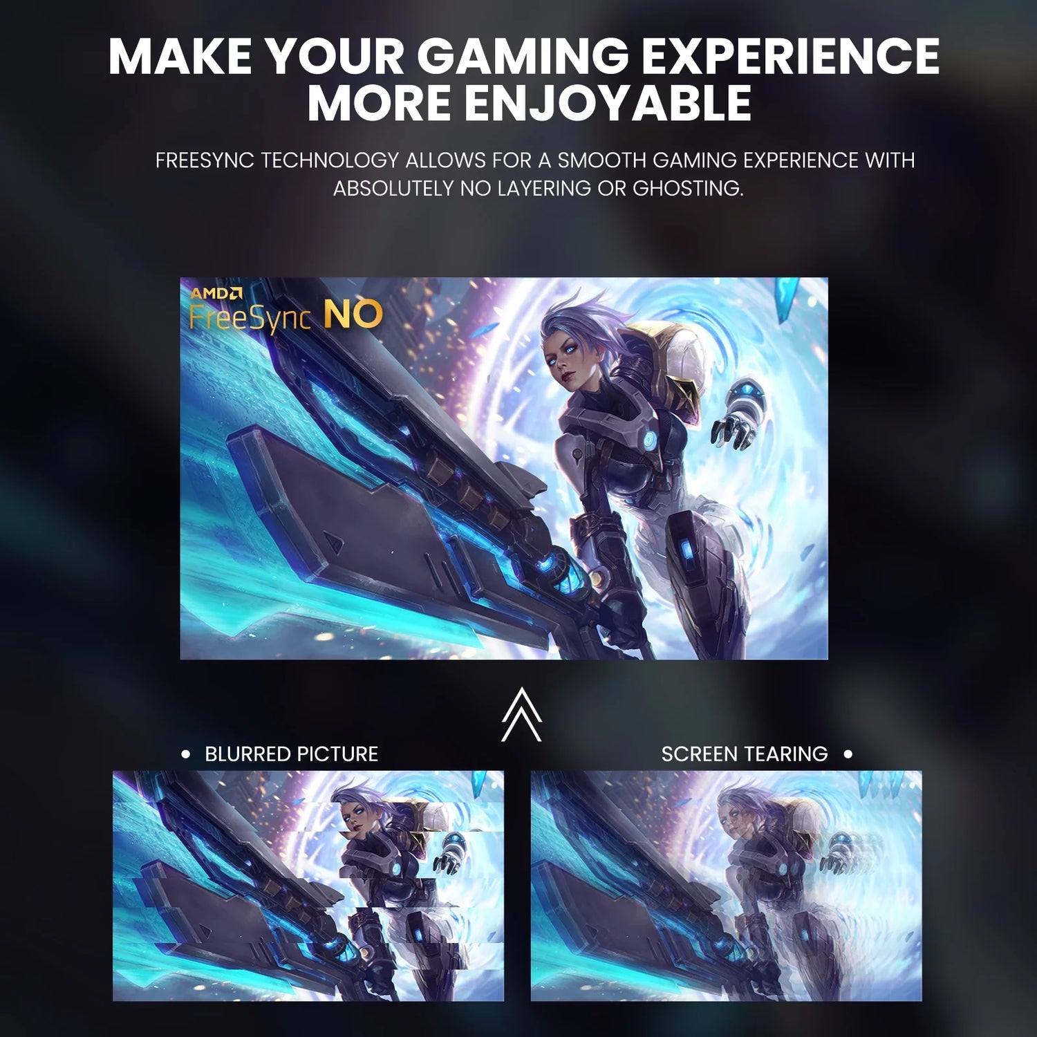 🎮 24&quot; Curved Gaming Monitor – FHD 1080P, 165Hz/180Hz Refresh Rate, FreeSync, 120% sRGB, Low Motion Blur – Black