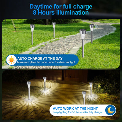 🌟 12 Pack Solar Garden Lights – Illuminate Your Outdoors with Style and Efficiency