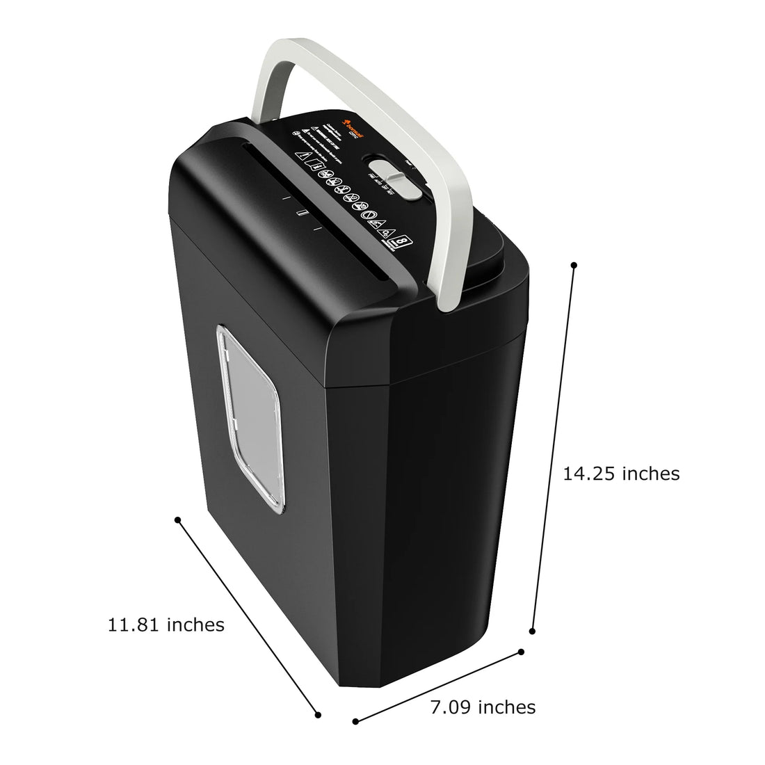 8-Sheet Cross-Cut Paper Shredder – Secure Shredding for Home &amp; Office Use