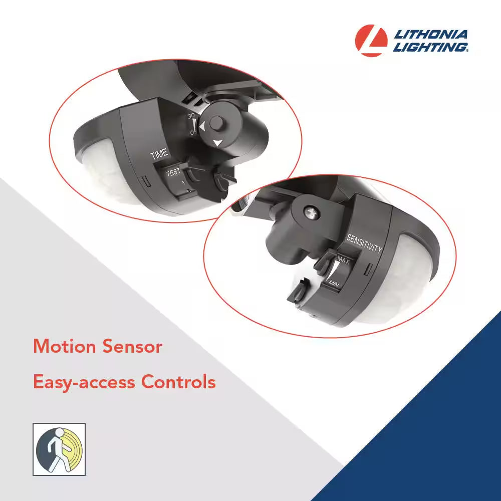 Contractor Select HGX Dark Bronze Motion Activated Outdoor Integrated LED Flood Light