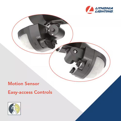 Contractor Select HGX Dark Bronze Motion Activated Outdoor Integrated LED Flood Light