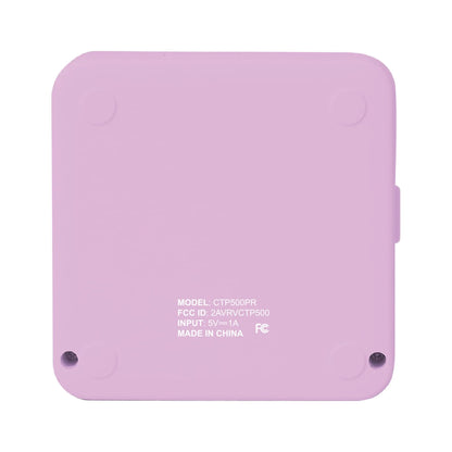 CTP500 Wireless Mini Thermal Printer &amp; Label Maker – Inkless Bluetooth Printer with Paper, Compatible with Android &amp; iOS (Purple)