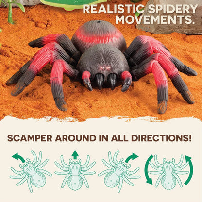 Terra by Battat Remote Control Spider – Infrared Light-Up Tarantula Toy for Kids