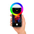 RGB Phone Clip LED Light – Selfie & Makeup Light, Adjustable Brightness, Portable LED Ring for Phones, White