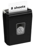 8-Sheet Cross-Cut Paper Shredder – Secure Shredding for Home & Office Use