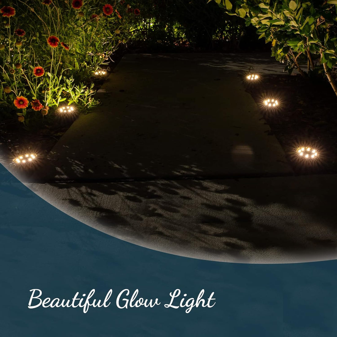 Solar LED Rock Pathway Lights – 6-Pack, Waterproof, Auto On/Off, Stainless Polyresin, 360° Spotlight Glow for Garden, Lawn, Walkway &amp; Yard