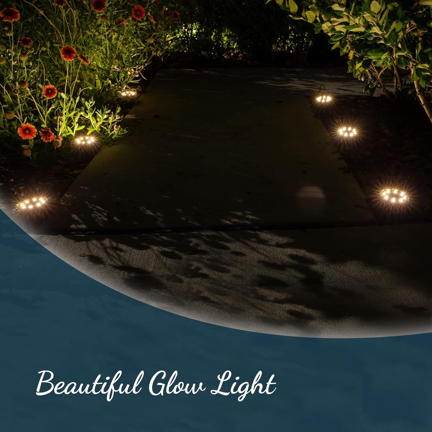Solar LED Rock Pathway Lights – 6-Pack, Waterproof, Auto On/Off, Stainless Polyresin, 360° Spotlight Glow for Garden, Lawn, Walkway &amp; Yard