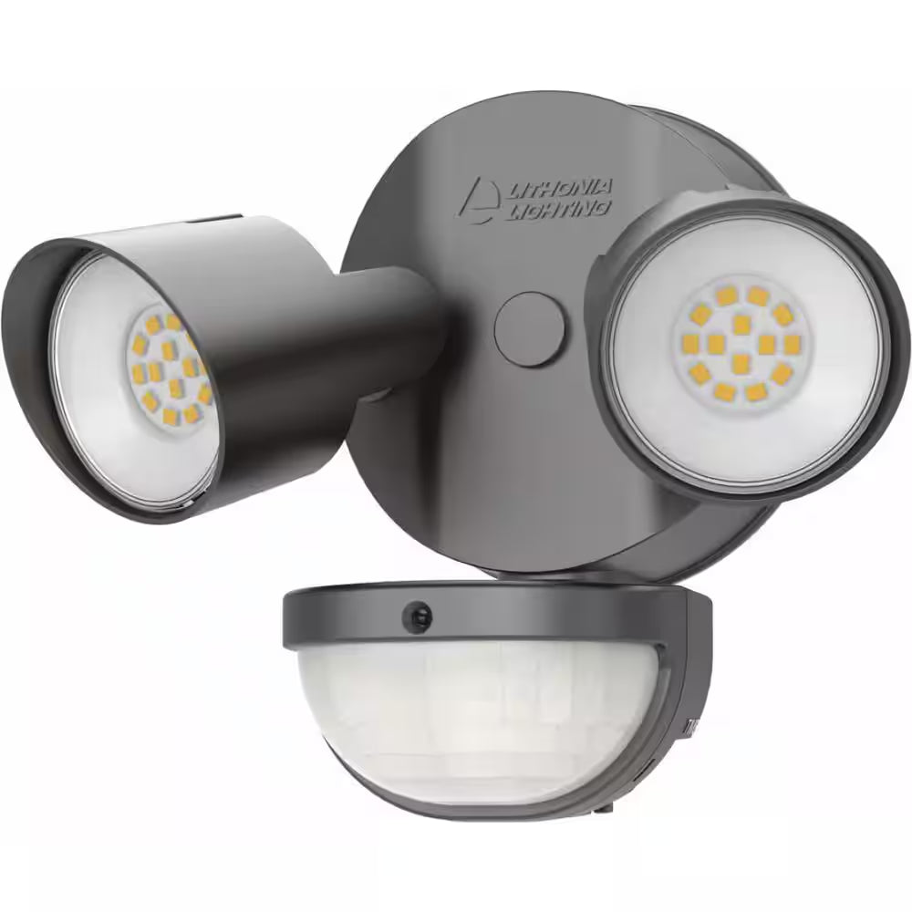 Contractor Select HGX Dark Bronze Motion Activated Outdoor Integrated LED Flood Light