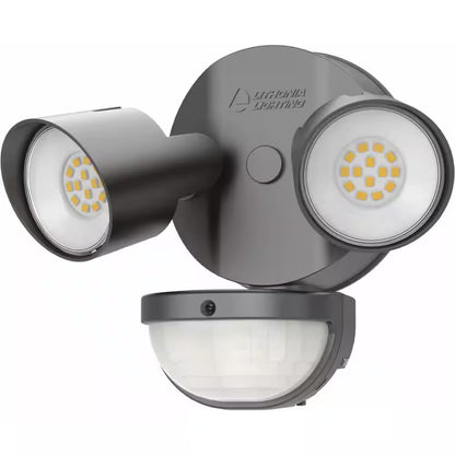 Contractor Select HGX Dark Bronze Motion Activated Outdoor Integrated LED Flood Light