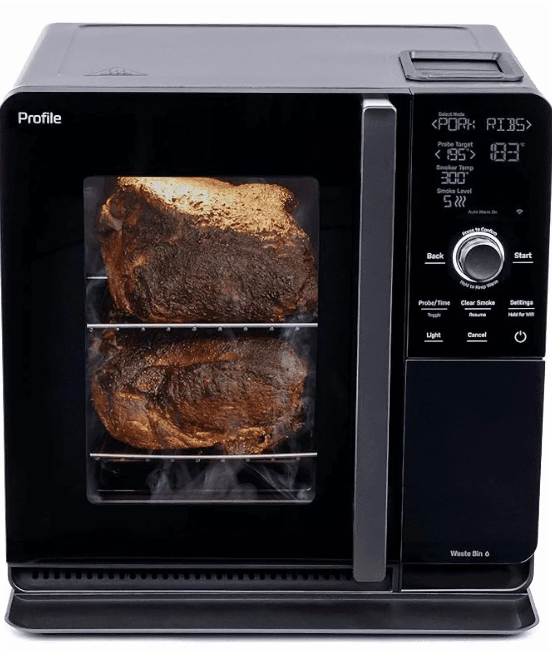 Profile Wood Pellet Food Smoker – Active Smoke Filtration &amp; Precision Smoke Control for Clean, Flavorful Cooking