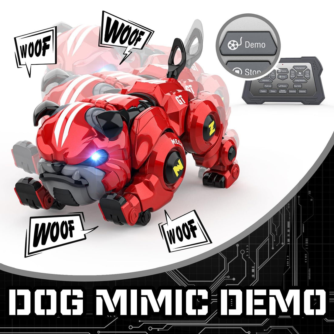 Lterfear Robot Dog for Kids – Remote Control, Rechargeable, Programmable Interactive Robot Pet Toy
