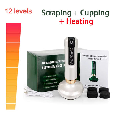 SculptEase™ Magnetic Cupping Massager – Rechargeable Body Scraping &amp; Cellulite Removal Therapy Tool