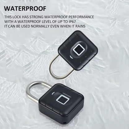 Tuya Bluetooth Fingerprint Padlock – Smart Electronic Lock with App Control, Temporary Passwords, IP67 Waterproof