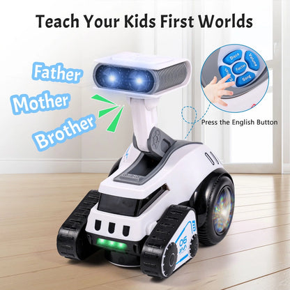 Smart Electronic Dancing Robot Toy for Kids – Music, Light-Up Eyes &amp; Adjustable Volume, Toddler Gift for Boys &amp; Girls
