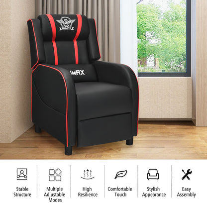Massage Gaming Recliner Chair with Side Pockets – Ergonomic Comfort for Gamers &amp; Relaxation