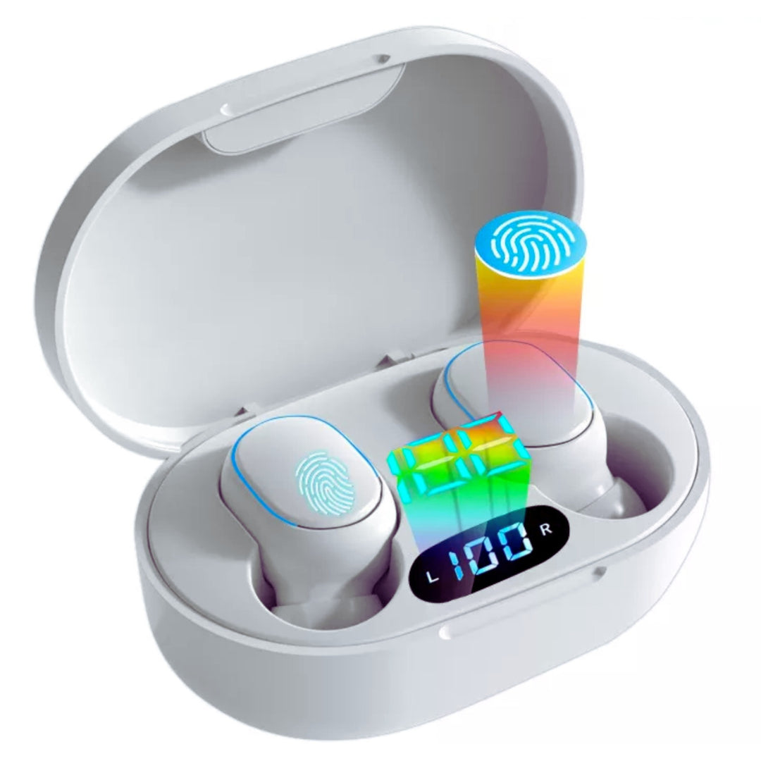TWS Wireless Bluetooth Earbuds | Waterproof Bluetooth Headset with Noise Cancelling | In-Ear Stereo Sound &amp; Touch Control
