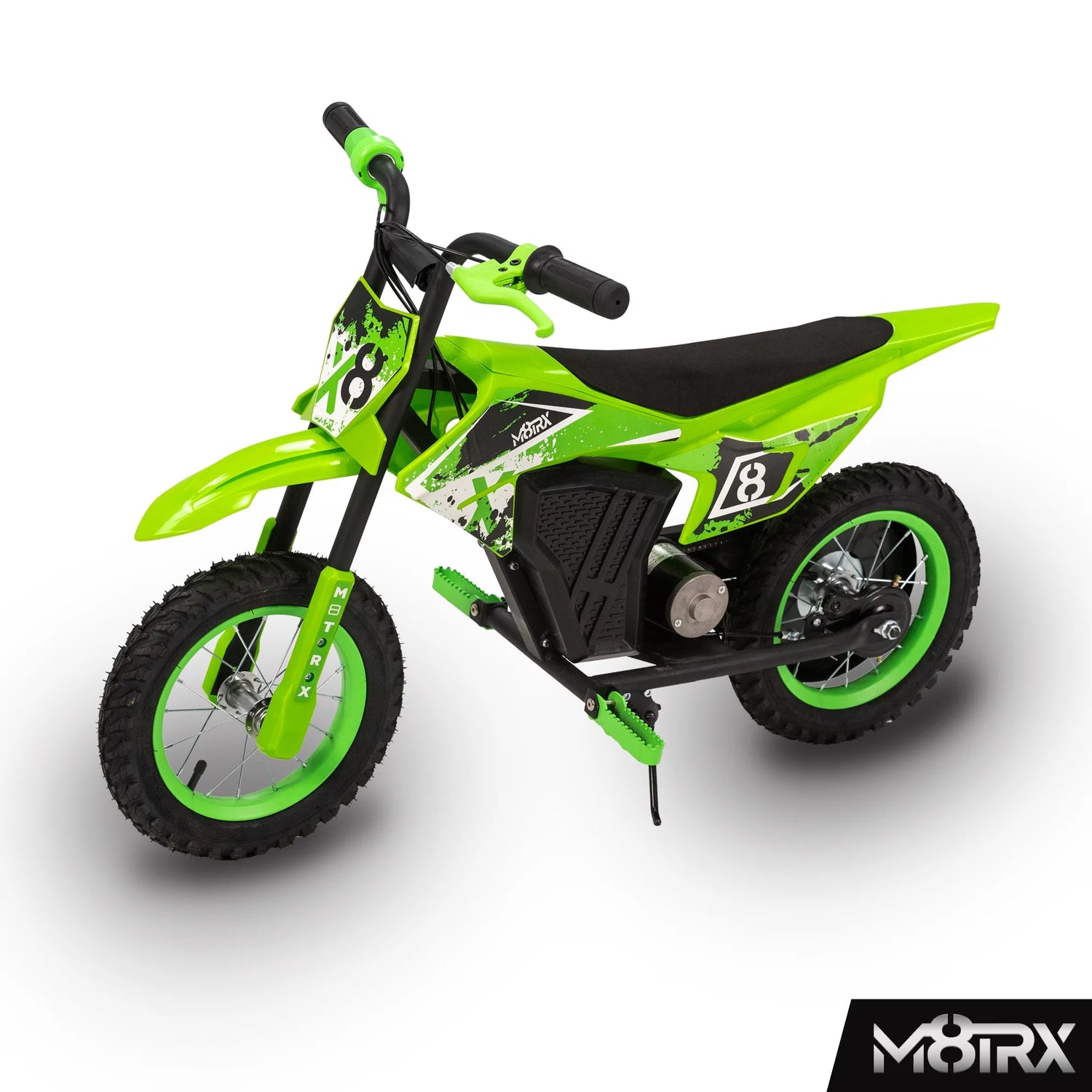 12V Mini Electric Dirt Bike for Kids – Battery-Powered Ride-On Motorcycle, Ages 5+ | Green