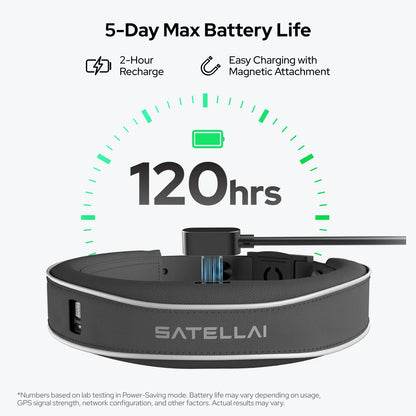 Wireless Fence GPS Dog Collar – AI Analysis, Precise Positioning, 5-Day Battery, IP68 Waterproof | Gray