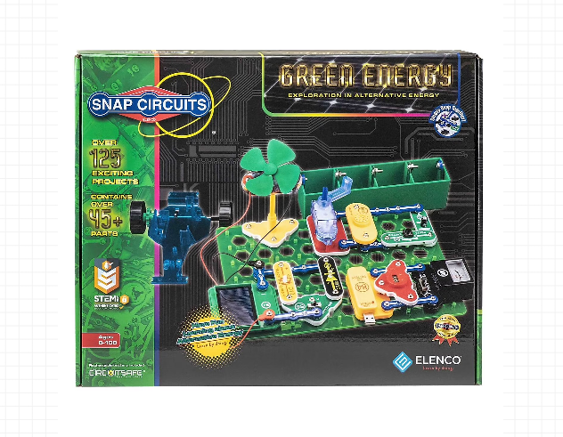 Green Energy SCG225 Electronics Science Kit – 125 Project STEM Educational Toy for Kids Ages 8+
